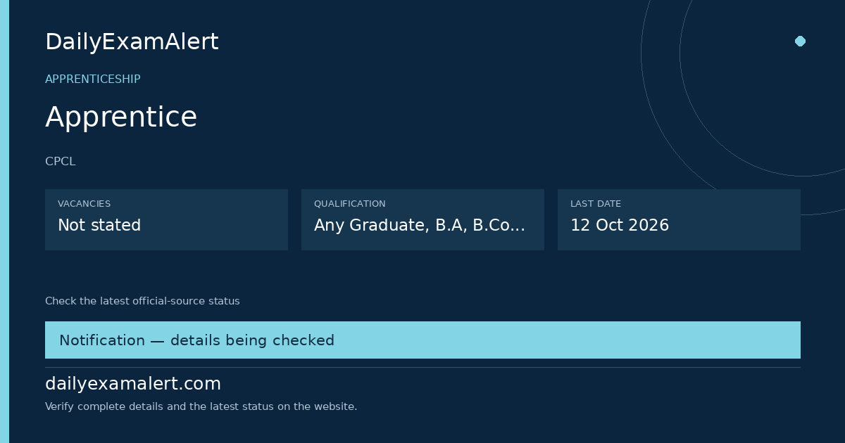 Apprentice — apprenticeship summary